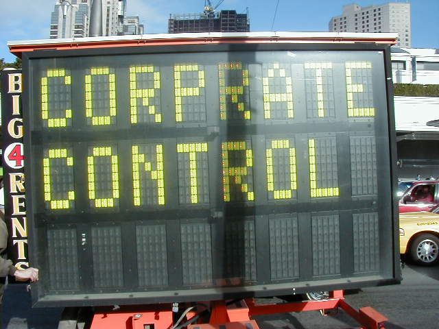 corporate control ahead