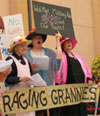 Grannies Perform Spoof of Governator for Spying on Them