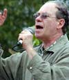 Ed Rosenthal speaking at the People's Park anniversary