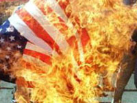 5th Annual Old Time American Flag Burn Sparks Reaction