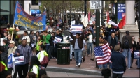 Thousands Rally in Front of Senator Feinstein's to Demand Immigration Reform in 2010