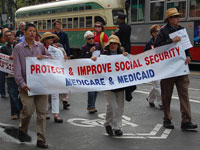 San Franciscans Rally to Oppose Cuts to Social Security Cost-of-Living Protection