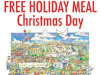 Free Holiday Meal on Christmas Day from Food Not Bombs Santa Cruz