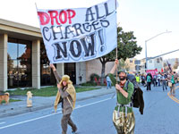 Parading through Town in Support of the Santa Cruz Eleven