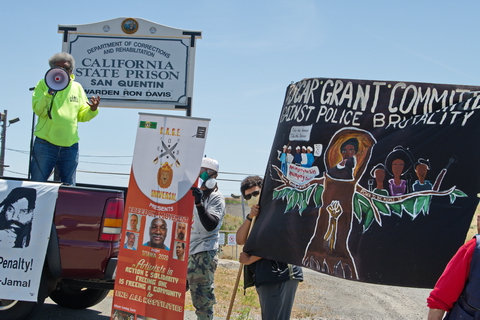 San Quentin Gets Car Caravan Protest