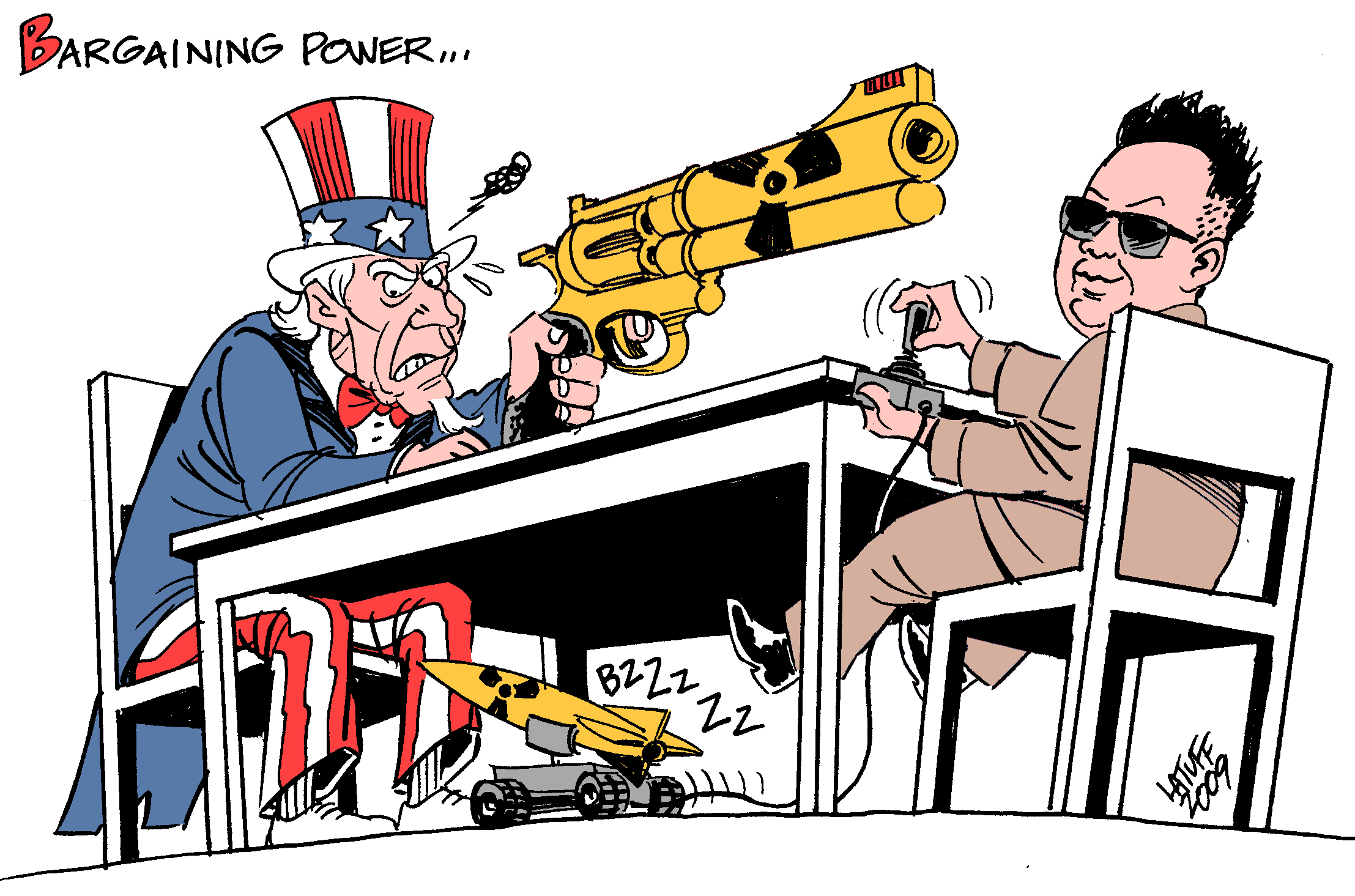 North Korea: Bargaining power (by Latuff) : Indybay