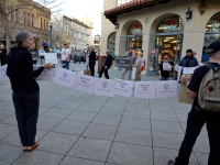 Santa Cruz Peace Groups Join Women in Black to Protest US Killing of Children with Drones