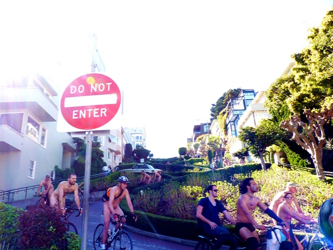 10TH Anniversary World Naked Bike Ride - San Francisco 