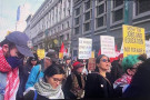 A rally and march was held in San Francisco on January 3, 2026 to protest the Trump attack on Venezuela an kidnapping of President Maduro...
