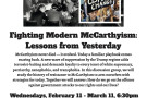 Flier for Fighting Modern McCarthyism study group