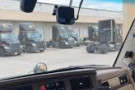 UPS Truck With AI Camera At Terminal