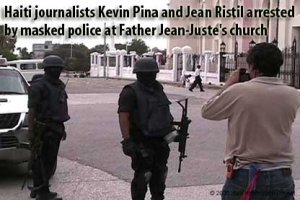 Kevin Pina Filming Haitian Police