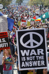 Hundreds of thousands around the US protest war on September 24th