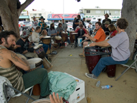 Drum Circle Continues at Santa Cruz Farmer's Market