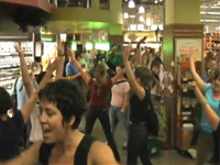 Operation Hey Mackey: Flashmob Protests Whole Foods' CEO in Oakland Branch