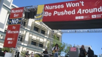 Nurses Protest at Gubernatorial Candidate Meg Whitman's Home