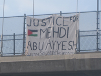 “Justice for Mehdi Aby Ayyash" in Berkeley