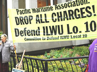 Rally Defends ILWU's Right to Close Bay Area Ports