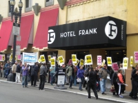 Hotel Frank Employees and Allies Unite to Fight for Workers' Rights