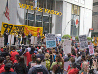 Demonstrators Confront Wells Fargo Shareholders