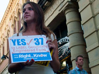 Yes on Prop 37 March in Santa Cruz to Label Genetically Engineered Foods