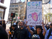 Thousands March and Rally Against Attack on City College of San Francisco