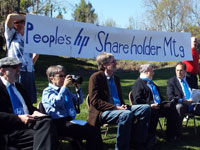 Hewlett Packard Protest: The People's Shareholders Meeting