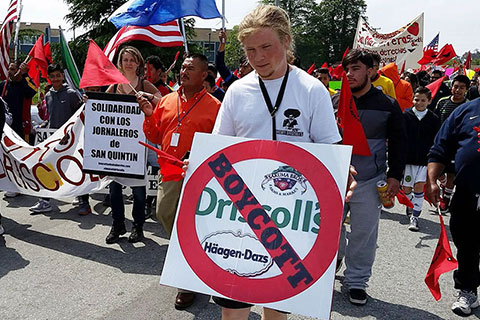 UFW Tries to Silence Boycott Driscoll’s Activists at Cesar Chavez March