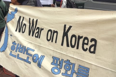 San Francisco Demonstrators Call for Halt to War Games Along the Korean Peninsula