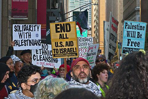 Palestinians Demand Freedom at Israeli Consulate in SF