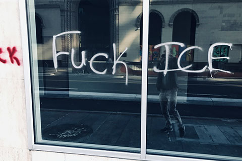 Oakland Anti-ICE Protest Targets Federal Building