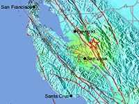 Earthquake In Santa Cruz, Centered Around San Jose, Milpitas 10/30/07