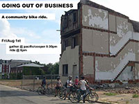 Going Out of Business Bike Bide to the Subversive Shorts Festival