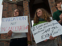 Rally in Santa Cruz Against Jail Expansion Locally and Across California