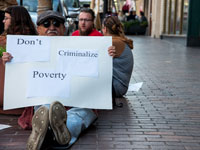 New Sit-Lie Ban Protested in Monterey