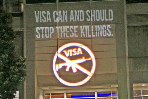Protests Against Gun Violence at VISA Headquarters in Foster City