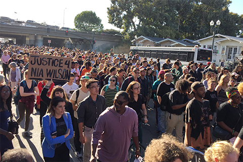 Hundreds Rally and March for Nia Wilson