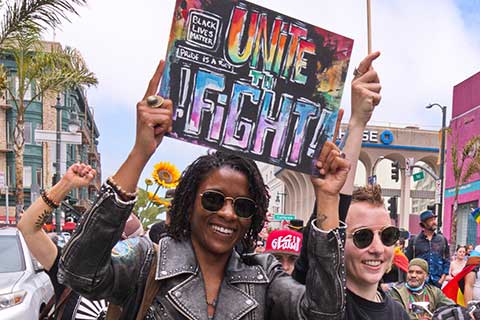 "Unite to Fight" Holds March for LGBTQ and Human Rights