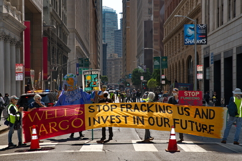 Protest at Wells Fargo" to Stop Funding Fossil Fuels  - Again