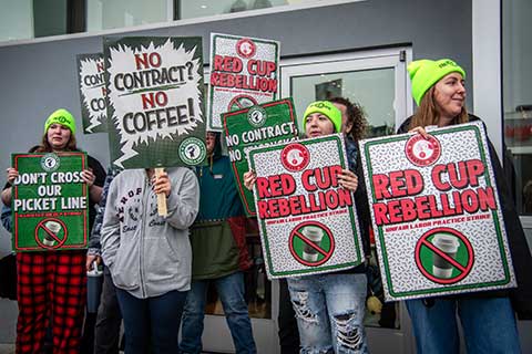 Union Starbucks Baristas Launch Nationwide Strike