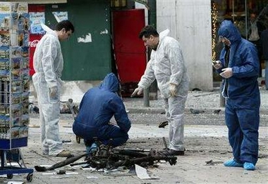 Bomb blast rocks main Athens square : Indybay