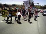 Youth Against War and Racism organized a march through the heart of Petaluma July 15th to protest imperialism in Iraq, Afghainistan and Lebanon. The march took to the streets spontaneously and drew ov
