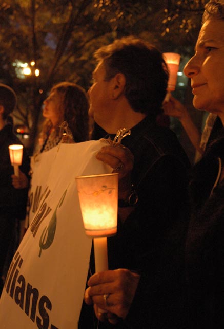 In light of the atrocities in Gaza where over 56 people were killed over the past six days of Israel’s most recent offensive "Autumn Clouds" against the people in Beit Hanoun in Gaza, dozens of Bay Ar