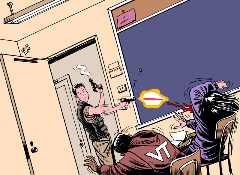 Virginia Tech rampage (by Latuff) : Indybay