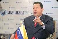 Chavez: Western media try to demonize Iran and other Muslim countries
Wed, 04 Jul 2007 05:08:34

In an interview with Iran's newly launched Press TV, Venezuelan President Hugo Chavez has commented 