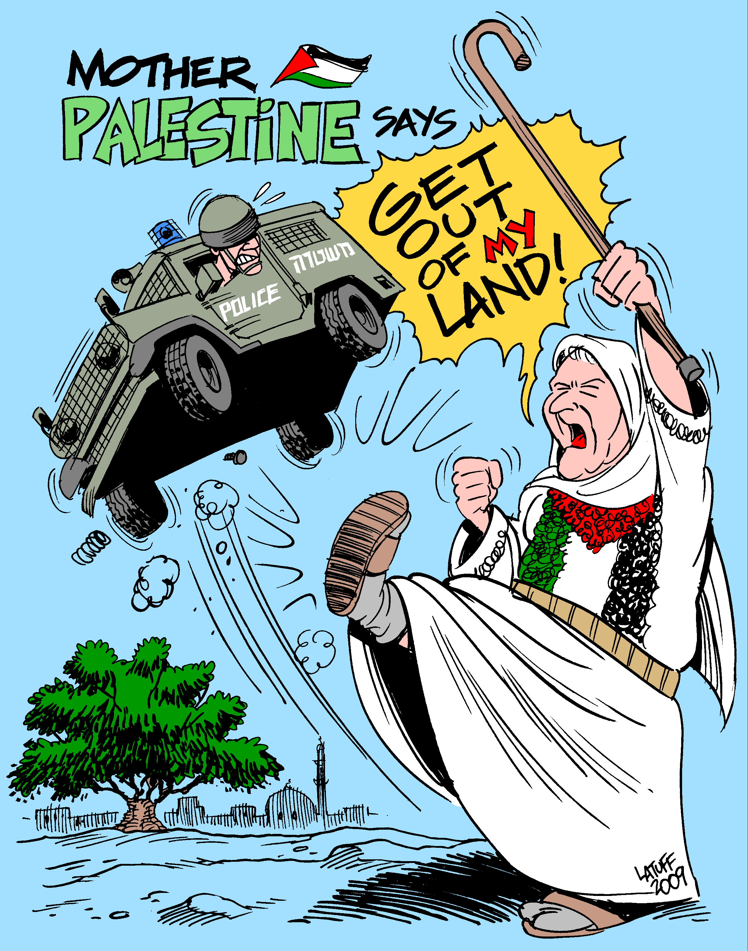 Mother Palestine And Netanyacula By Latuff Indybay