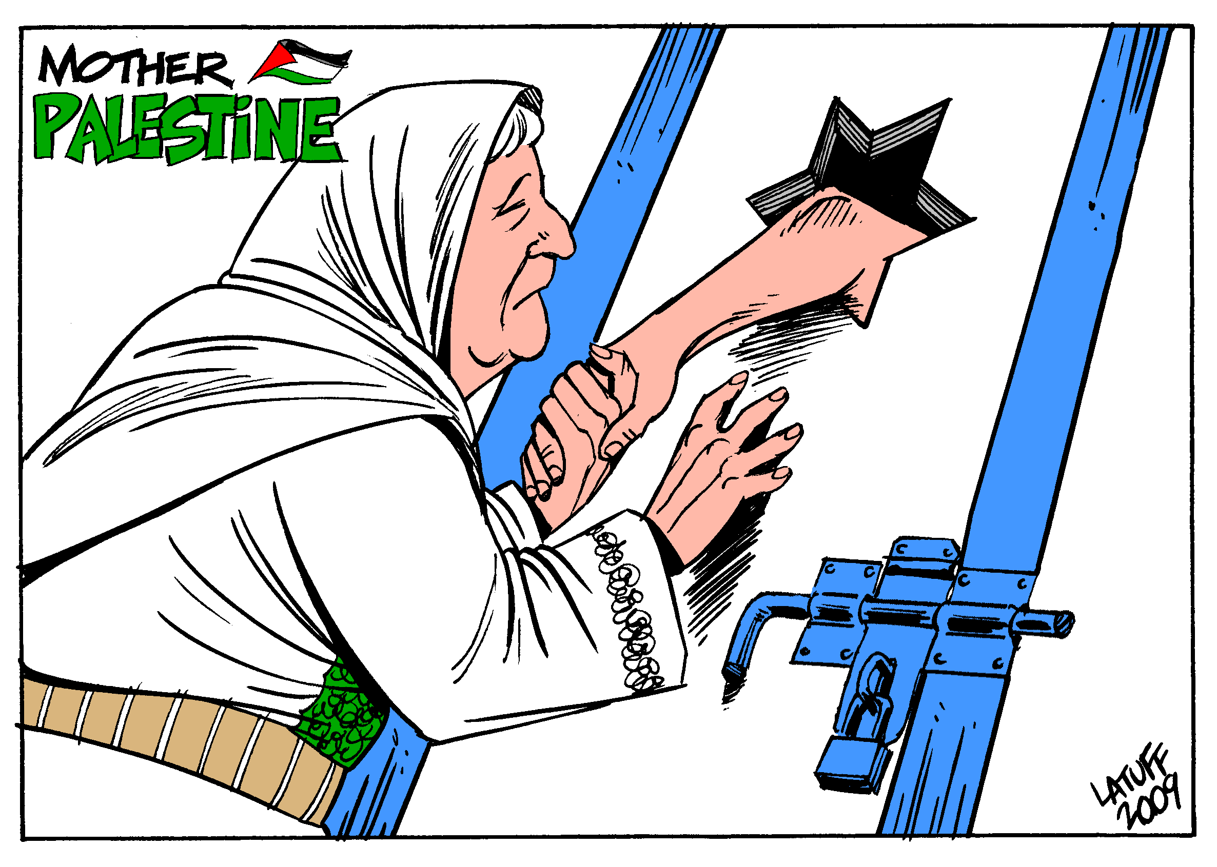 7 cartoons of Mother Palestine (by Latuff) : Indybay
