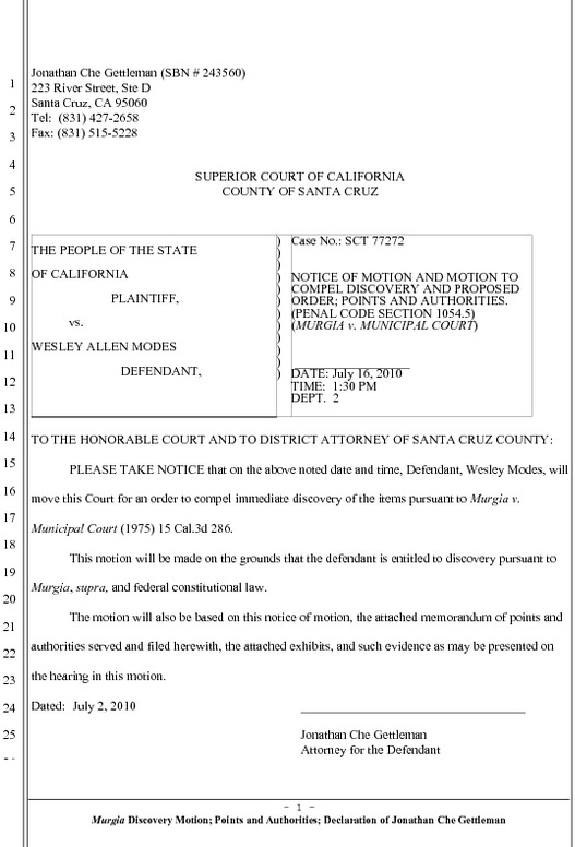 People v. Wes Modes / Parade Prosecution Update : Indybay People v. Wes Modes / Parade Prosecution Update : Indybay