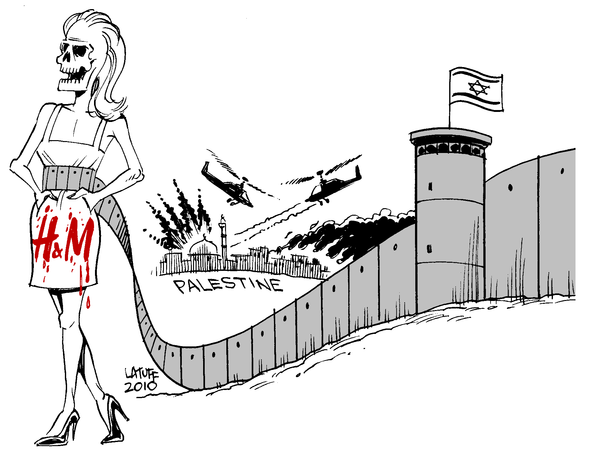 Boycott of Israel: Complete set of copyright-free cartoons (by Latuff