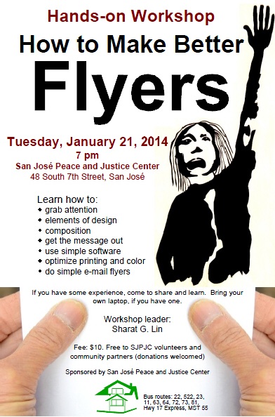 Hands-on Workshop: How to Make Better Flyers : Indybay
